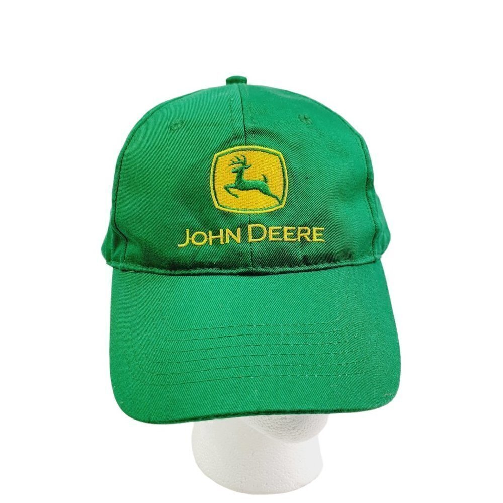 Vintage John Deere Tractor Farm Snapback Trucker Hat Cap‎ K-Products 100%Cotton